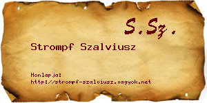 Strompf Szalviusz névjegykártya